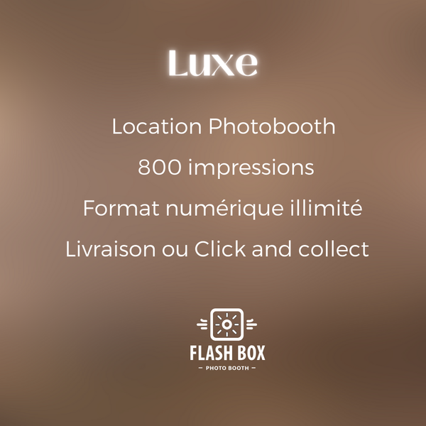 Location Photobooth Luxe